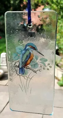 Buy Suncatcher Kingfisher Bird Stained Glass Gift Decoration Window Bird Lover Birds • 20£