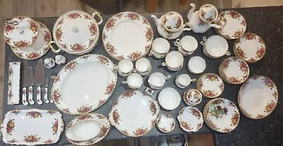 Buy Royal Albert Old Country Roses Set 1962, 65pcs (excellent Condition) • 410£