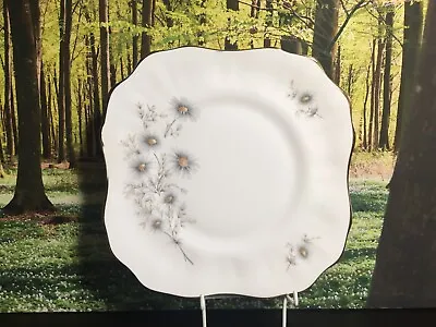Buy Cake Serving Plate With Grey Flowers, Floral Sandwich Serving Plate, Arklow • 18.99£