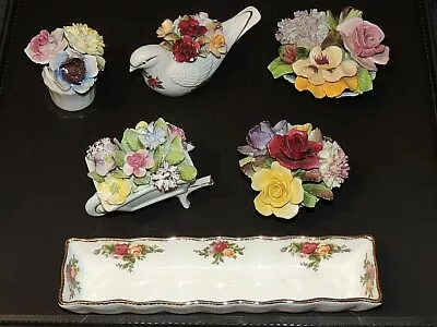 Buy Royal Adderley Floral Bone China Collection >Six Delightful Ornaments • 30£