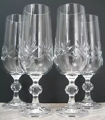 Buy Set Of 4x Bohemia Crystal Wellington Champagne Flutes - Excellent Condition • 20£
