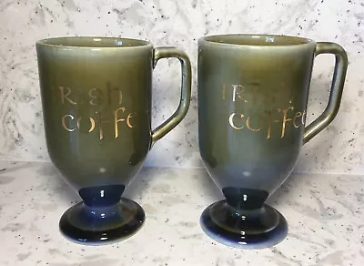 Buy Wade Ireland Irish Coffee Porcelain Footed Mugs, 5  Tall Set Of (2) Two • 20.74£