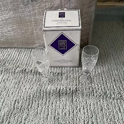 Buy Edinburgh Crystal  2 Stirling Champagne Glasses Boxed • 25£
