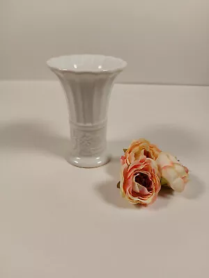 Buy Vintage Swedish White Ceramic Deco Helsingborg Rosa Ljung  Posy Vase  748/1 • 14.99£