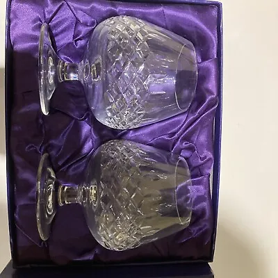Buy Edinburgh Crystal - Set Of 2  Brandy Glasses - Boxed • 25£