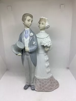 Buy Lladro 4808 Bride Groom Boda De Antano Wedding Marriage Couple Bouquet Figurine • 32.97£