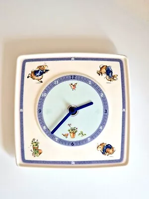 Buy Beatrix Potter Peter Rabbit  Wedgwood Clock Frederick Warne & Co. 2001 Excellent • 14.99£