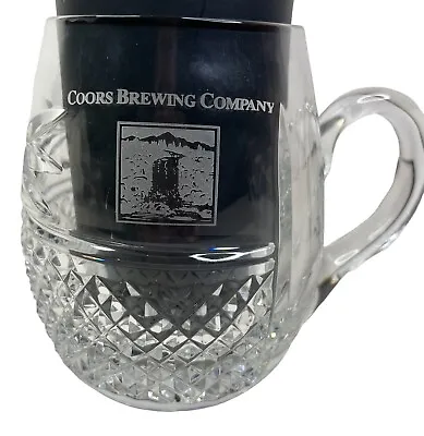 Buy Galway Ashford Irish Crystal Etched  Coors Brewing Co  Tankard Bar Ware Beer Mug • 48.23£