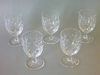 Buy Webb Corbett Royal Doulton Crystal - Clifton - 5 Wine Glasses - Cut Glass Signed • 50£