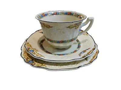 Buy Myott Son & Co England 3 Piece Cup Saucer Plate Autumn Pattern • 25.09£