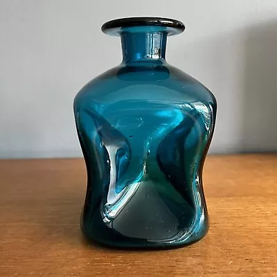 Buy Vintage Holmegaard Blue Glass Bottle Decanter Cluck Cluck • 20£