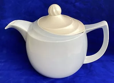 Buy Branksome Vintage China Two Tone Blue With Cream Lid Teapot • 19.99£