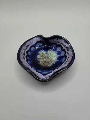 Buy MELTED Glass PotteryHeart Shaped Trinket Dish • 14.48£