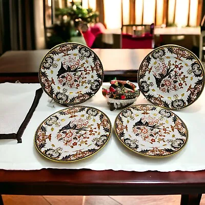Buy Antique Royal Crown Derby King's Or Old Japan 383 Pattern Dinner Plates 4 Pieces • 530.82£