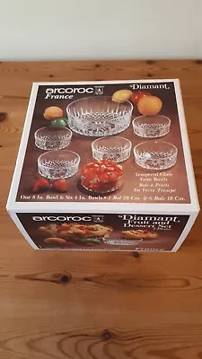 Buy Arcoroc Diamant NEW Fruit And Desert Set 7 Piece • 15£