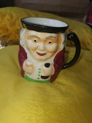 Buy Vintage Shorter Pottery Staffordshire England Toby Jug Cup Mug Hand Painted Gift • 4£