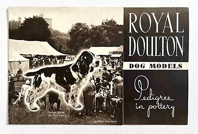 Buy ROYAL DOULTON DOG MODELS Pottery Catalogue Folded Leaflet Burslem Three Sizes • 5£