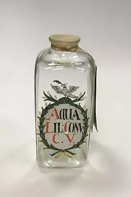 Buy Holmegaard Apotekerflasken, Jar With Text AQUA LIL CONV C.V. From 1979 • 93.11£