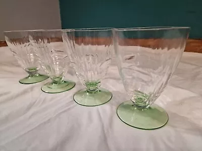 Buy X4 Art Deco Style Glasses With Green Bases • 30£