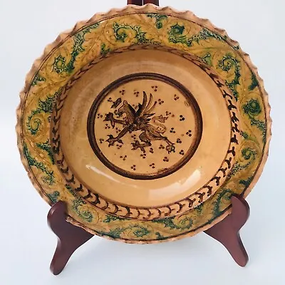 Buy Antique Italian Monteluce Majolica Pottery Armorial Bowl Venetian Heraldry • 118.58£