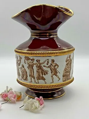Buy Vintage Italian Porcelain Vase With Mythical Theme Decorated Gilded • 147£