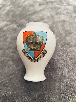 Buy W.H. GOSS Crested China Model Of Exmouth  Ostend Vase • 0.99£