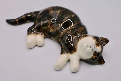 Buy Vintage Mike Hinton Winstanley Pottery Tabby Cat With Glass Eyes - 11  • 54.06£