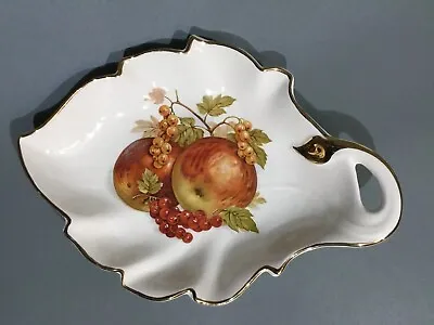 Buy Crown Devon China Leaf Shape Dish - Fruit Design • 7.95£