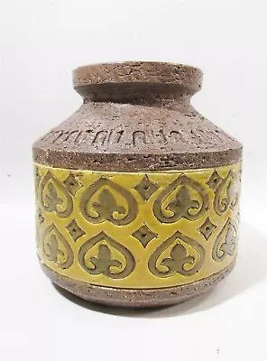 Buy Midcentury Bitossi Aldo Londi Carta Florentina Raymor Italian Pottery Vase • 218.20£