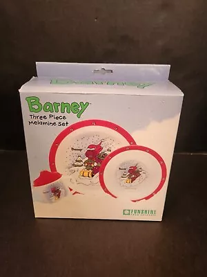 Buy Barney 3 Piece Melamine Set Funshine Selandia New Children's Dinnerware  • 28.44£