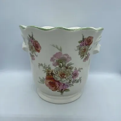 Buy Vintage Ceramic Royal Winton Plant Pot Decorated With Roses • 18.50£