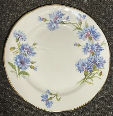 Buy Vintage Adderley Fine Bone China Blue Cornflower H487 6” Side Plate Excellent • 2.20£