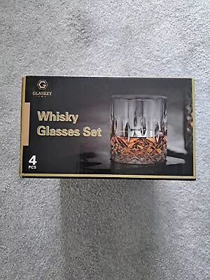 Buy Glaskey Whiskey Glasses Set Of 4 Whiskey Tumbler Dishwasher Safe • 12£