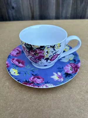 Buy Clovelly By MIKASA  Floral Teacup And Saucer  New Opened  • 14.50£