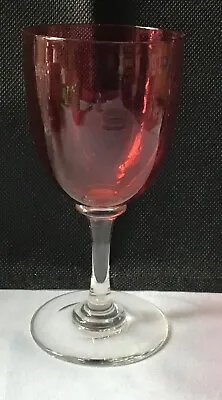 Buy Victorian Cranberry Wine Port Sherry Glass • 8.95£