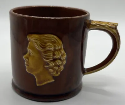 Buy Dartmouth Pottery Devon Brown Coronation Mug, Queen Elizabeth II 1953 8 Cm • 8.99£