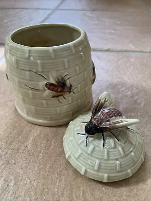 Buy Vintage Honeycomb Beehive Honey Pot With Bee On Lid • 5£