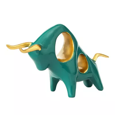 Buy Polyresin Bull Figurine Chinese Zodiac Ox Statue Collectible Ornament-SH • 21.69£