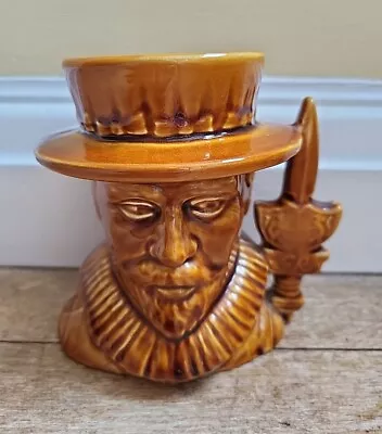 Buy Vintage Beefeater Brown Toby Jug Mug Falcon Ware Treacle Glaze - Made In England • 10.99£