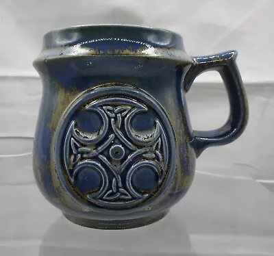 Buy PORTHMADOG POTTERY COFFEE MUG, Celtic Cross Design, Welsh Studio Pottery • 9.50£