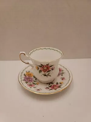 Buy Rosina China Co. Queen’s Fine Bone China Special Flowers Aster Cup And Saucer • 28.39£