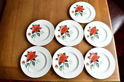 Buy Vintage Royal Albert Tahiti Lunch Plates X 7 • 12£