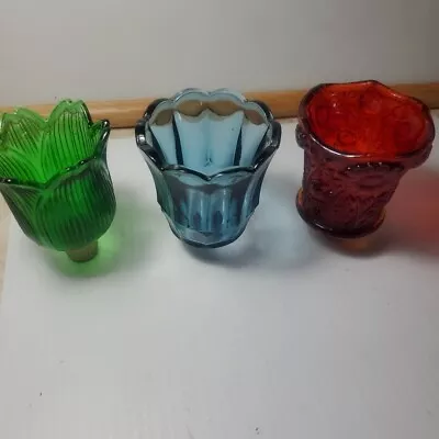 Buy Vintage Homco  Glass Votive Candle Holders] (3) • 18.94£