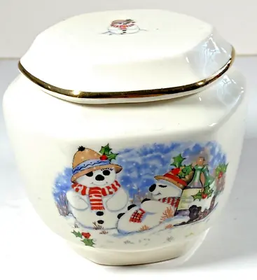 Buy SNOWMAN POT & LID By WADE (Royal Victoria Pottery). Perfect For  Your Little One • 11.95£