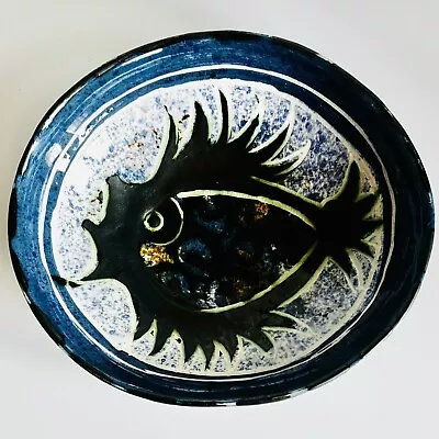 Buy Celtic Pottery Fish Design Bowl, Newlyn, Cornwall • 25£