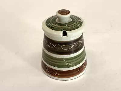 Buy Dragon Pottery Rhayader Striped Lidded Pot Jar Preserve Made In Wales • 12£