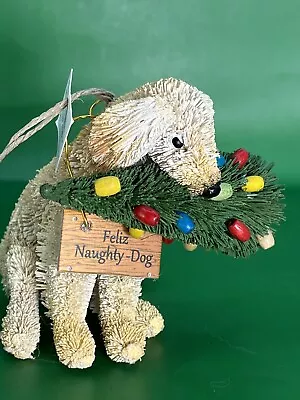 Buy POTTERY BARN Bottle Brush Dog LABRADOR Christmas Tree Ornament Bottlebrush NWT • 22.77£