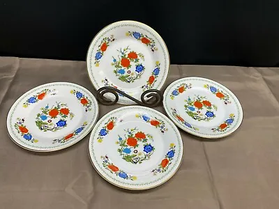 Buy Aynsley  FAMILLE ROSE  England ~ Set Of 4~ Bread Plates ~ 6 1/4  • 23.70£