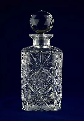 Buy Edinburgh Crystal  ROYAL  Square Whiskey Decanter - 9-1/2  Tall - PERFECT • 59.50£