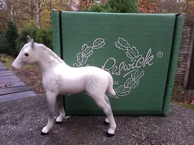 Buy Vintage Beswick Gloss Dapple Grey Thoroughbred Foal/horse (mint In Box). • 34.99£